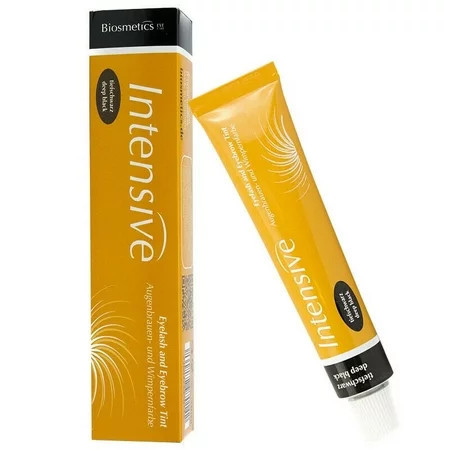 Biosmetics Intensive Eyelash & Eyebrow Tint Dye Tube (Deep Black) | Walmart (US)