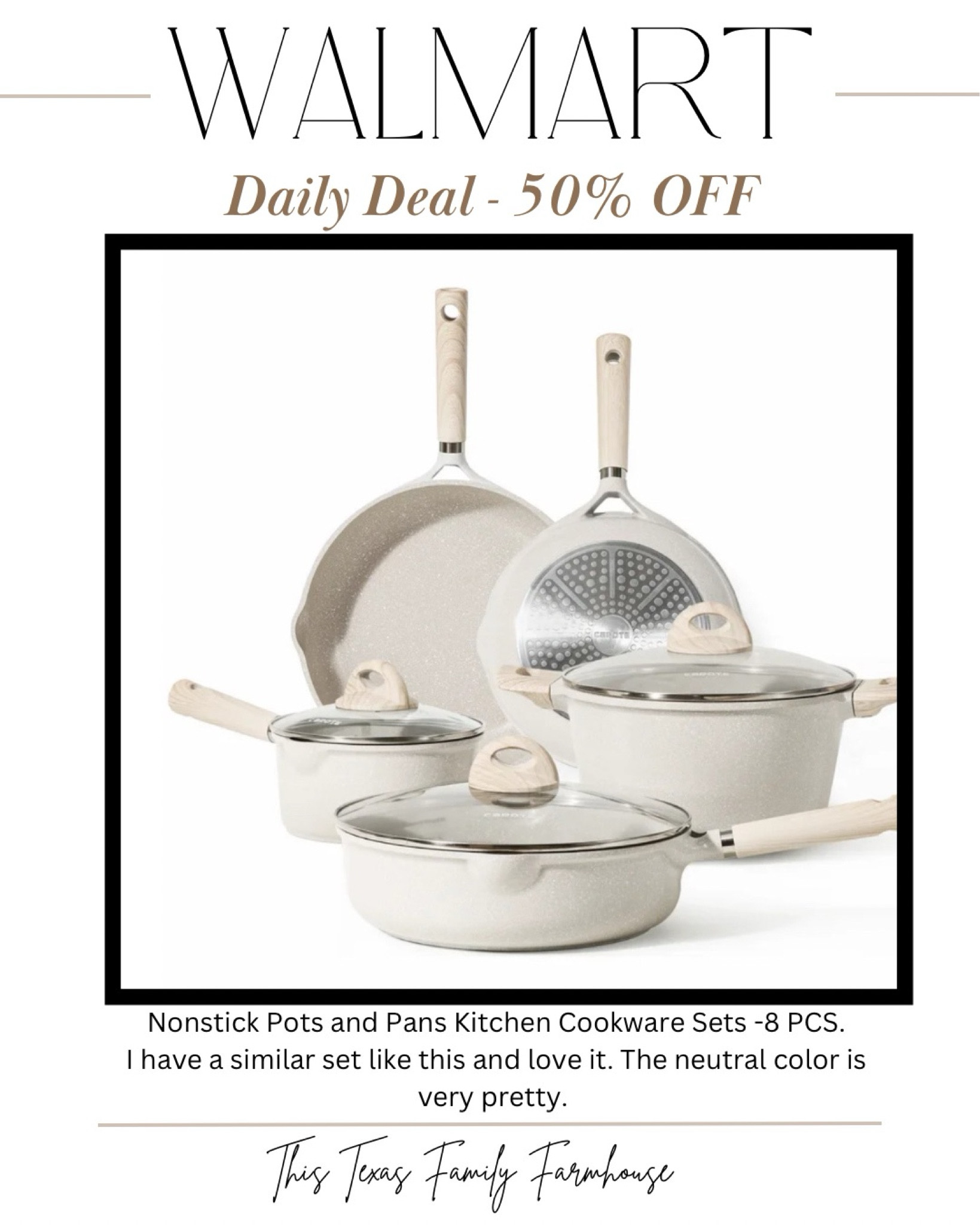 Neutral Kitchen pots & pans. 

#LTKFindsUnder100 #LTKSaleAlert #LTKHome