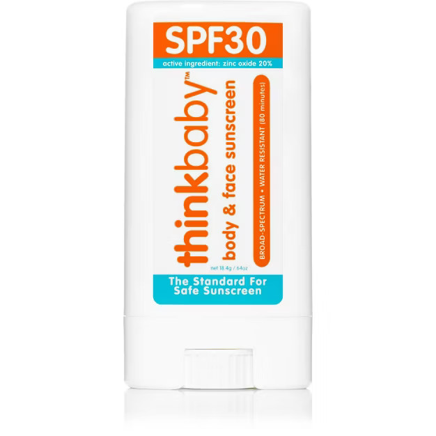 Thinkbaby Mineral Baby Sunscreen Stick, SPF 30 - 0.64oz | Target