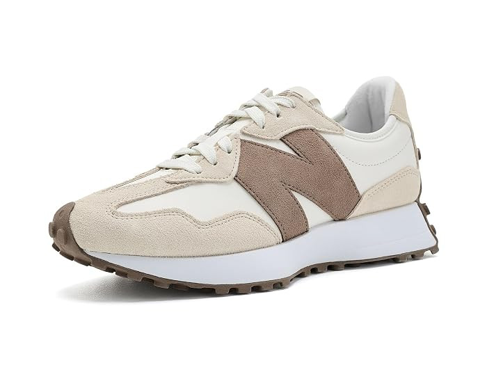 New Balance Classics 327 Women's Shoes Timberwolf/Sea Salt/Light Chrome Blue : 12 B - Medium, Leather/Suede | Zappos.com