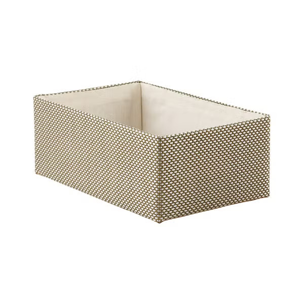 Medium Kiva Storage Bin Sage & Silver | The Container Store