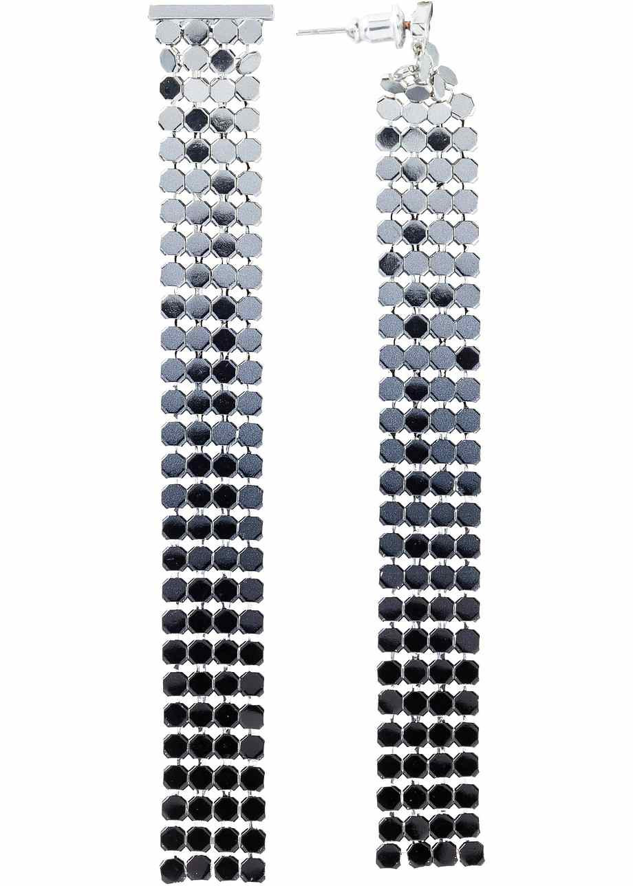 Clous d'oreilles longs au look dégradé - anthracite/noir | Bonprix FR