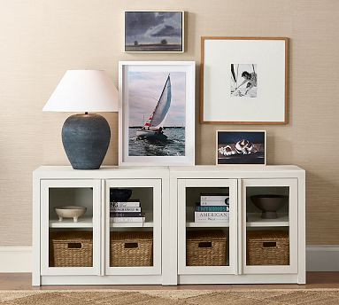 Dillon Glass Cabinet Media Console (72") | Pottery Barn (US)