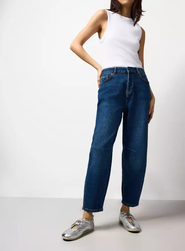 Buy Dark Denim Barrel Leg Co-ord Jeans 14S | Co-ords | Tu | Tu Clothing