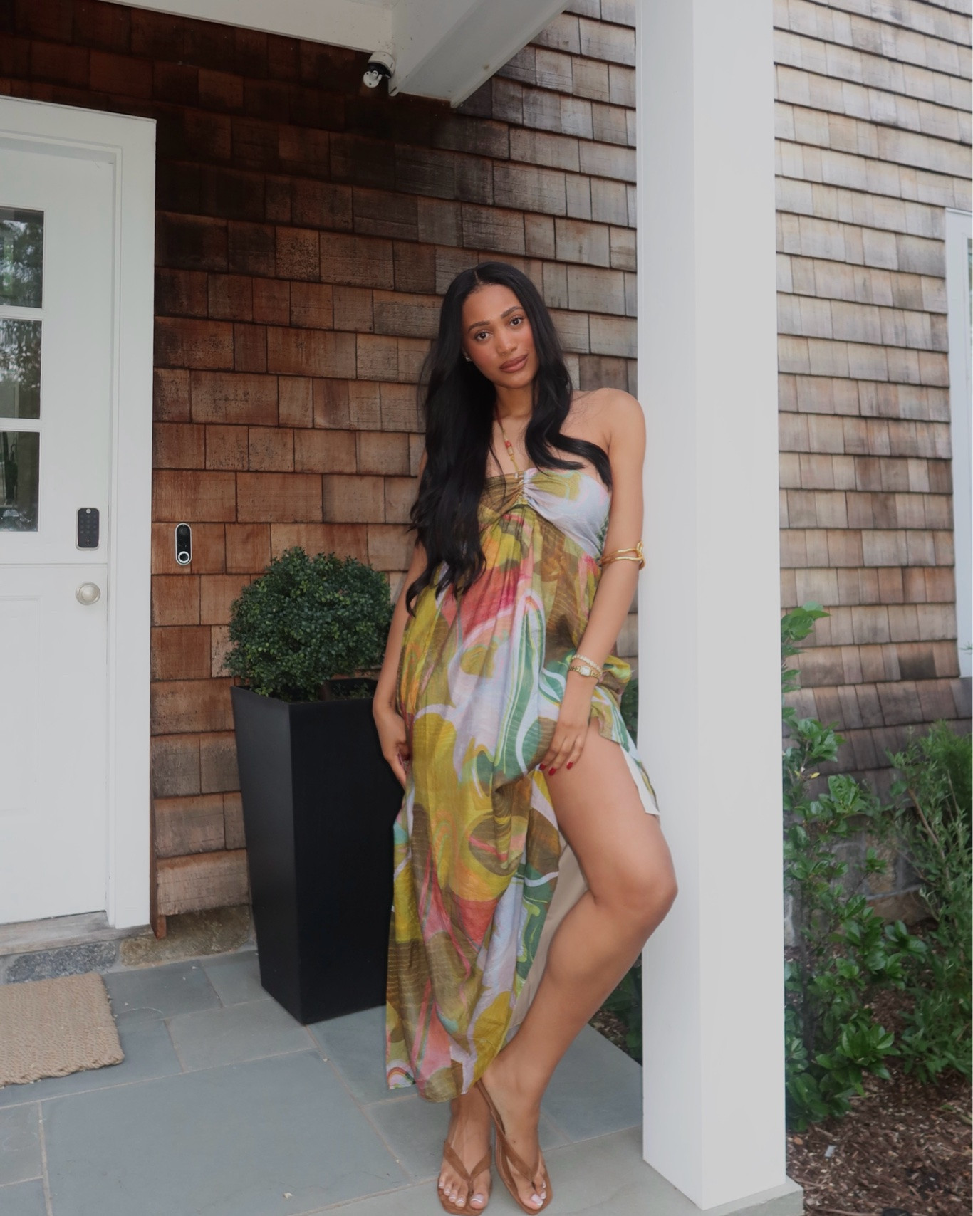 The perfect summer dress 🤍🤎

#LTKTall #LTKootd