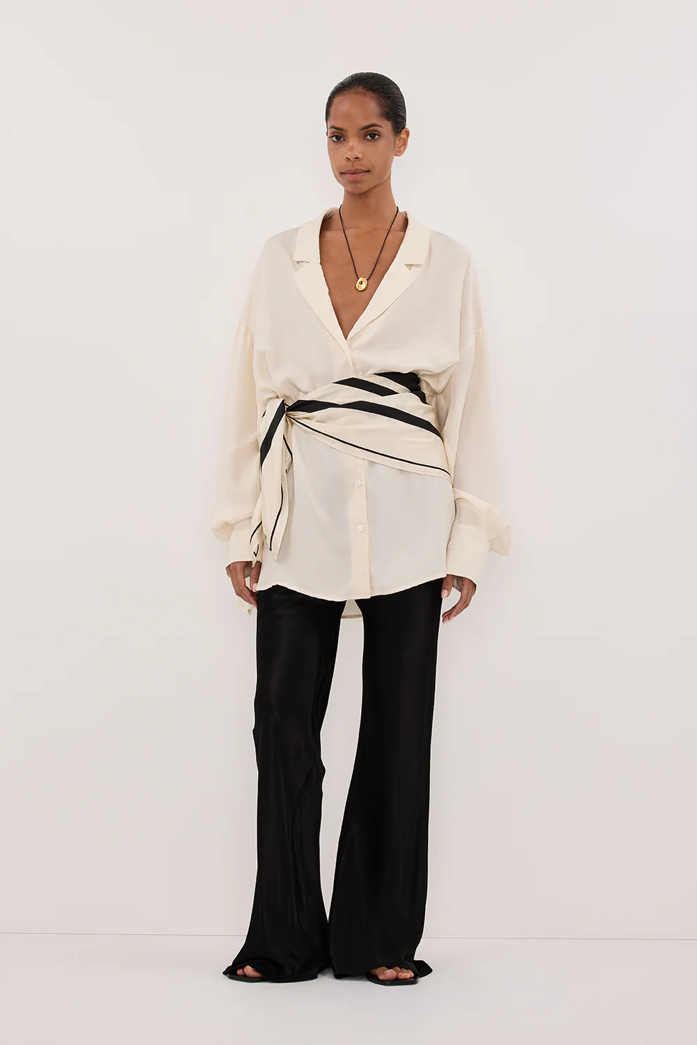 LUCILLE STRAW CUPRO SHIRT | DISSH