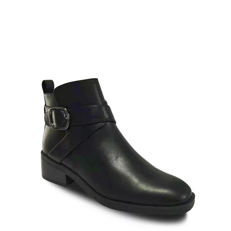 Time and Tru Women's Ankle Buckle Boots - Walmart.com | Walmart (US)