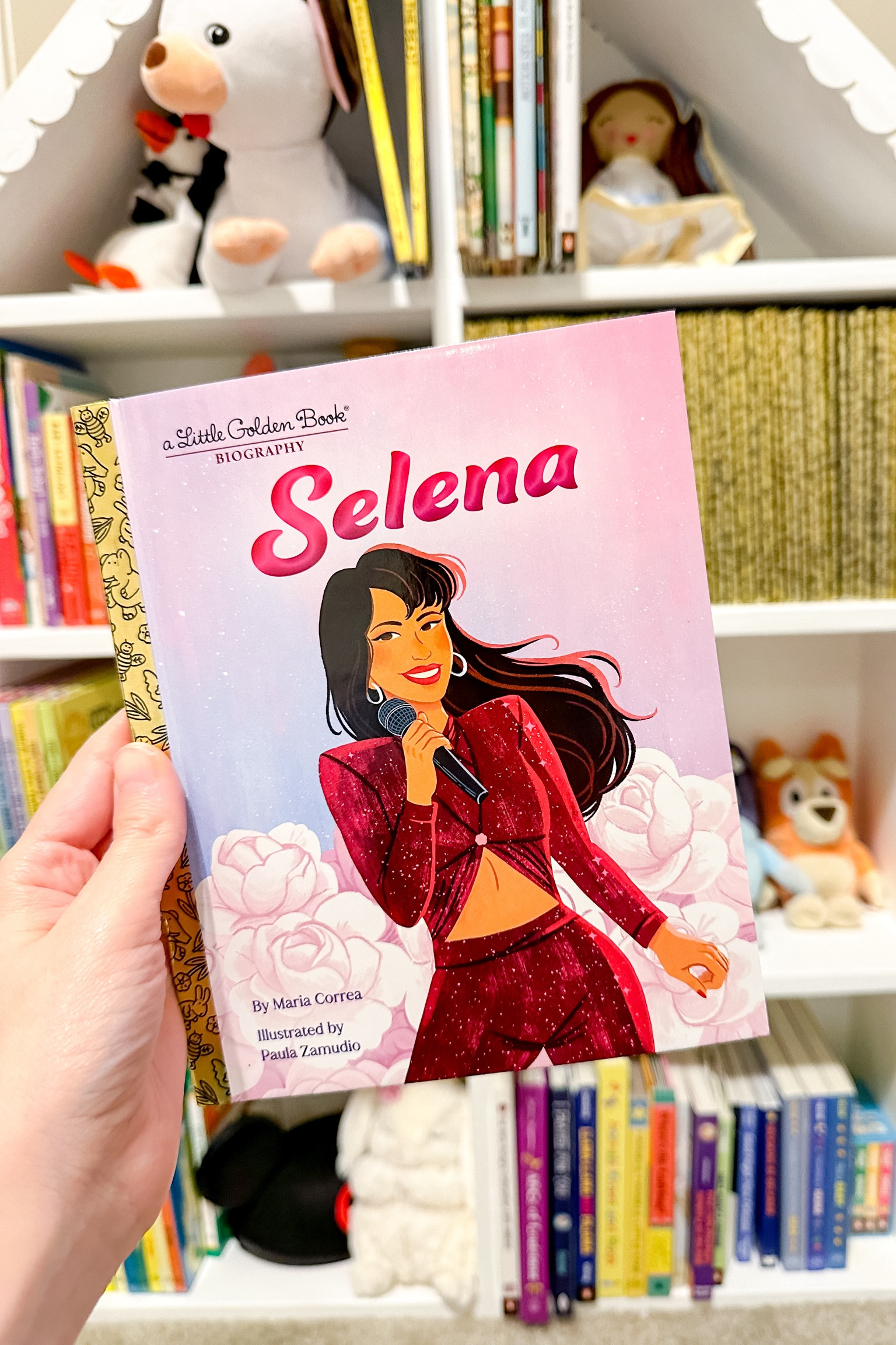 Another must-have Little Golden Book biography has officially hit my daughter’s nursery bookshelf 🥹
I have so much love for Selena and I cannot wait to share her story and her beautiful music with my baby girl when she gets older! This book did such a great job of outlining her life and her beautiful outfits of course 🤭 #ltkbooks 

#LTKKids #LTKBaby #LTKHome