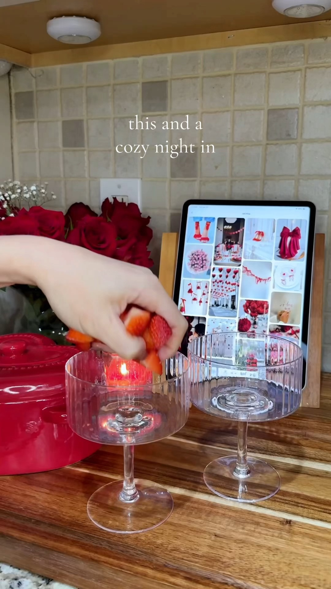  

 Valentine’s Day dessert set up 