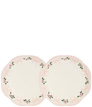 Sweet Christmas Collection Tidbit Plates, Set of 2 | Dillard's