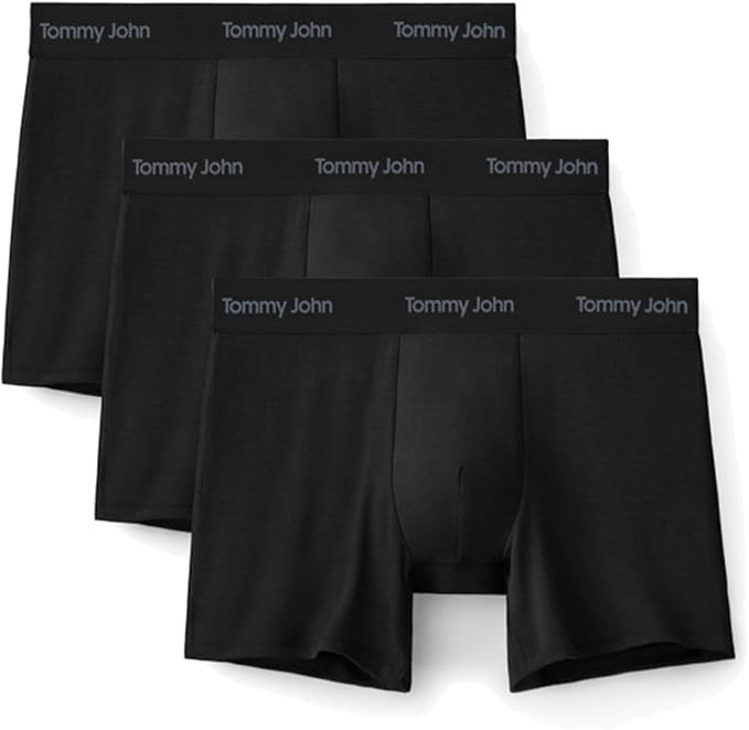 Tommy John Men's Luxe Modal 6" Boxer Brief Underwear 3-Pack | Amazon (US)