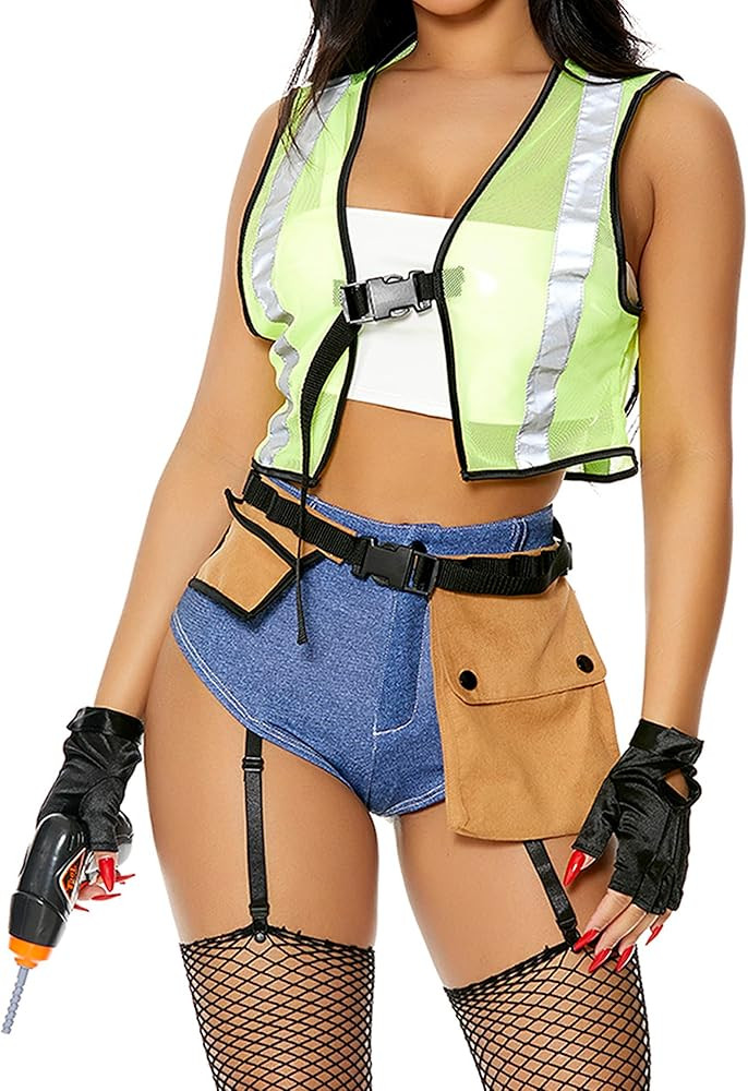 Forplay womens Under Construction Construction Worker Costume | Amazon (US)