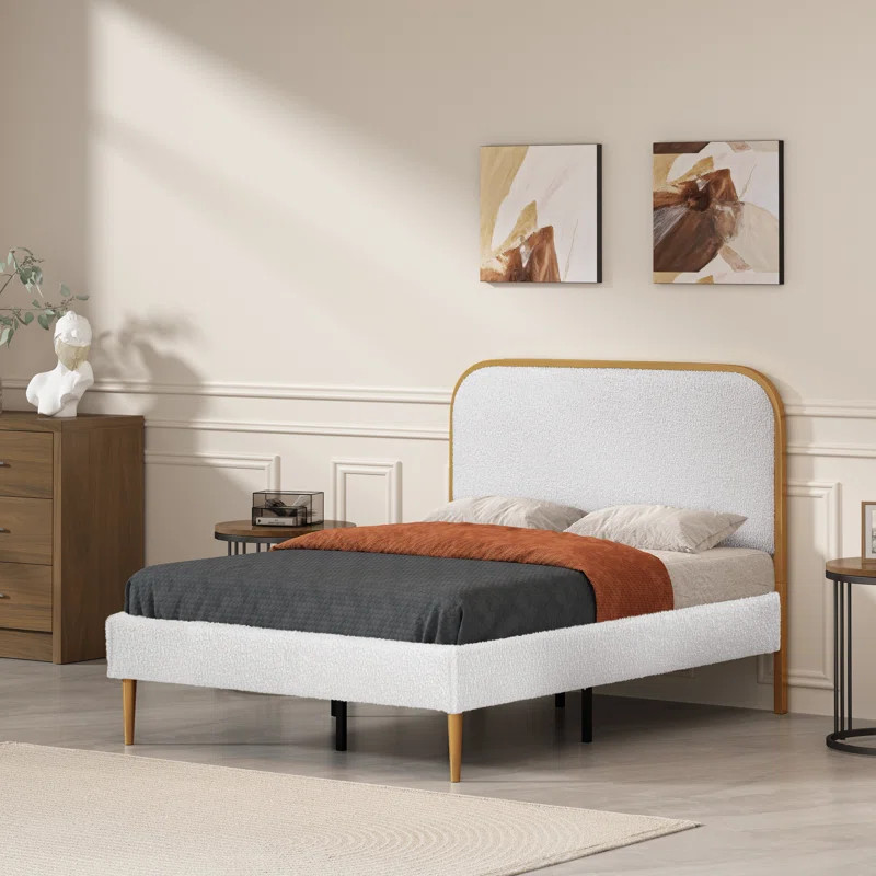 Floranne Upholstered Metal Platform Bed | Wayfair North America