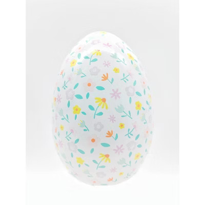 Large Decorative Printed Wood Easter Egg Floral Pattern - Spritz™ | Target