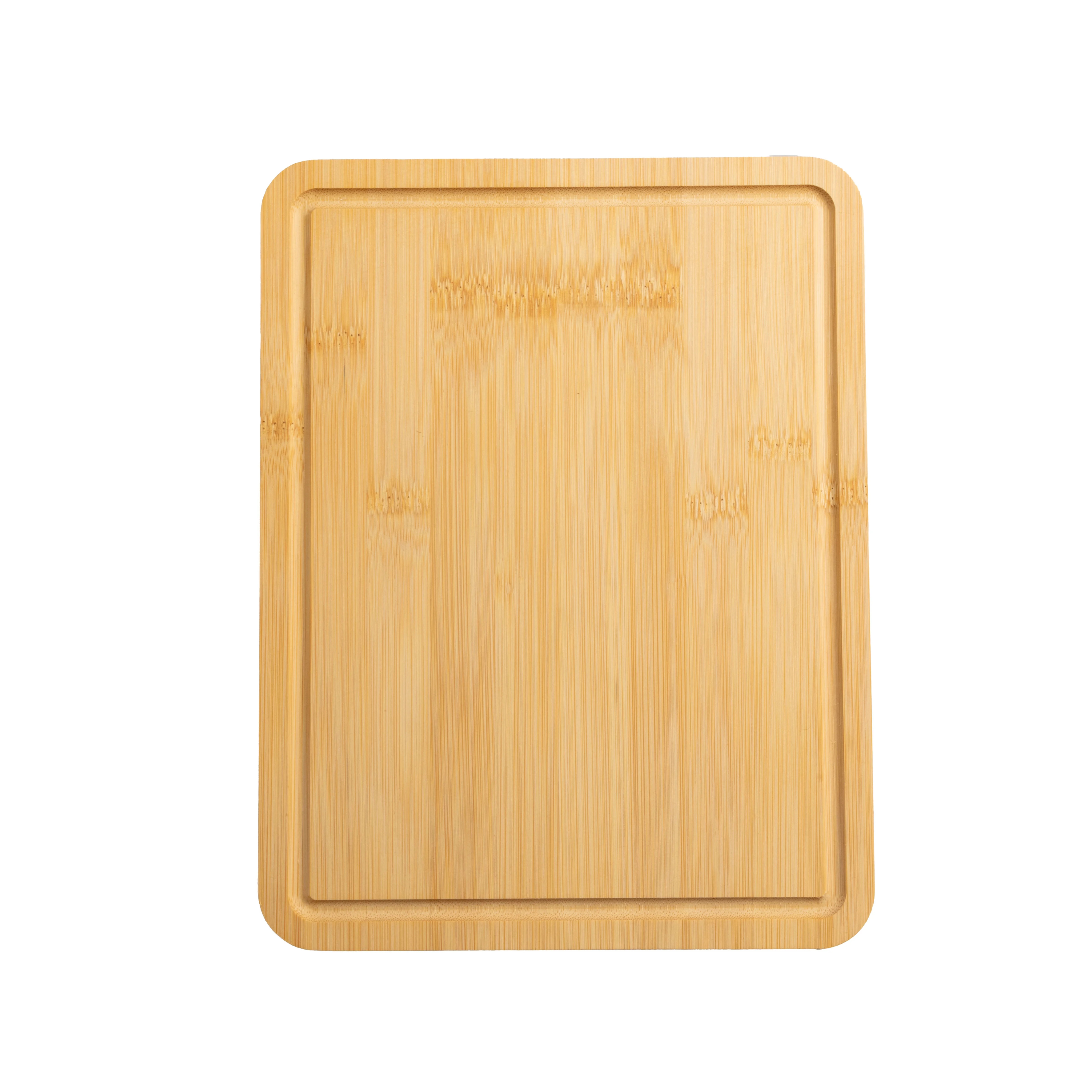 Mainstays 8.5" x 11" Non-Slip Bamboo Cutting Board, 100% Natural Bamboo Color, with Juice Groove | Walmart (US)