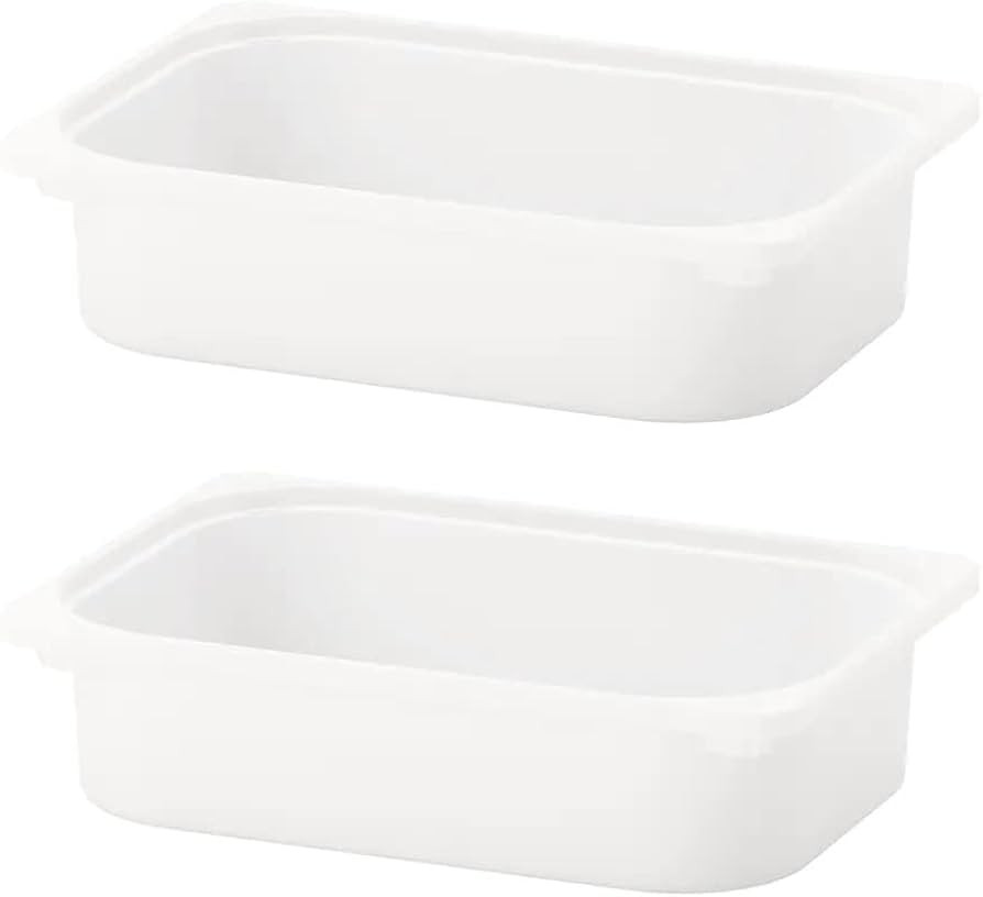 I-K-E-A 2x TROFAST Storage Box, White Container 16 ½x11 ¾x4 '' | Amazon (US)