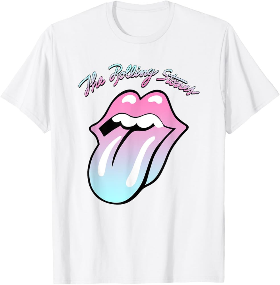 Official Rolling Stones Gradient Tongue T-Shirt | Amazon (US)