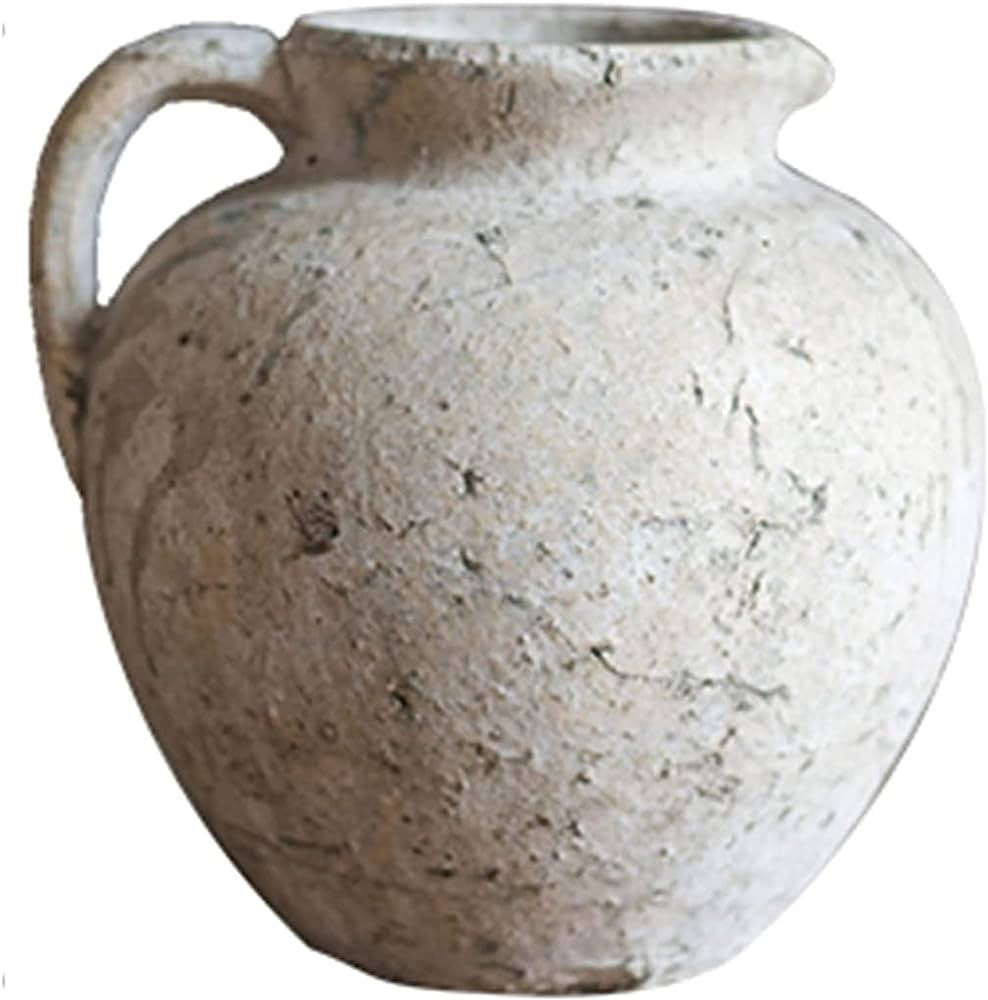Clay Pot vase Vases for Living Room, Manual Clay Pot Vase Sturdy Durable Flower Pot Dried Flowers... | Amazon (US)