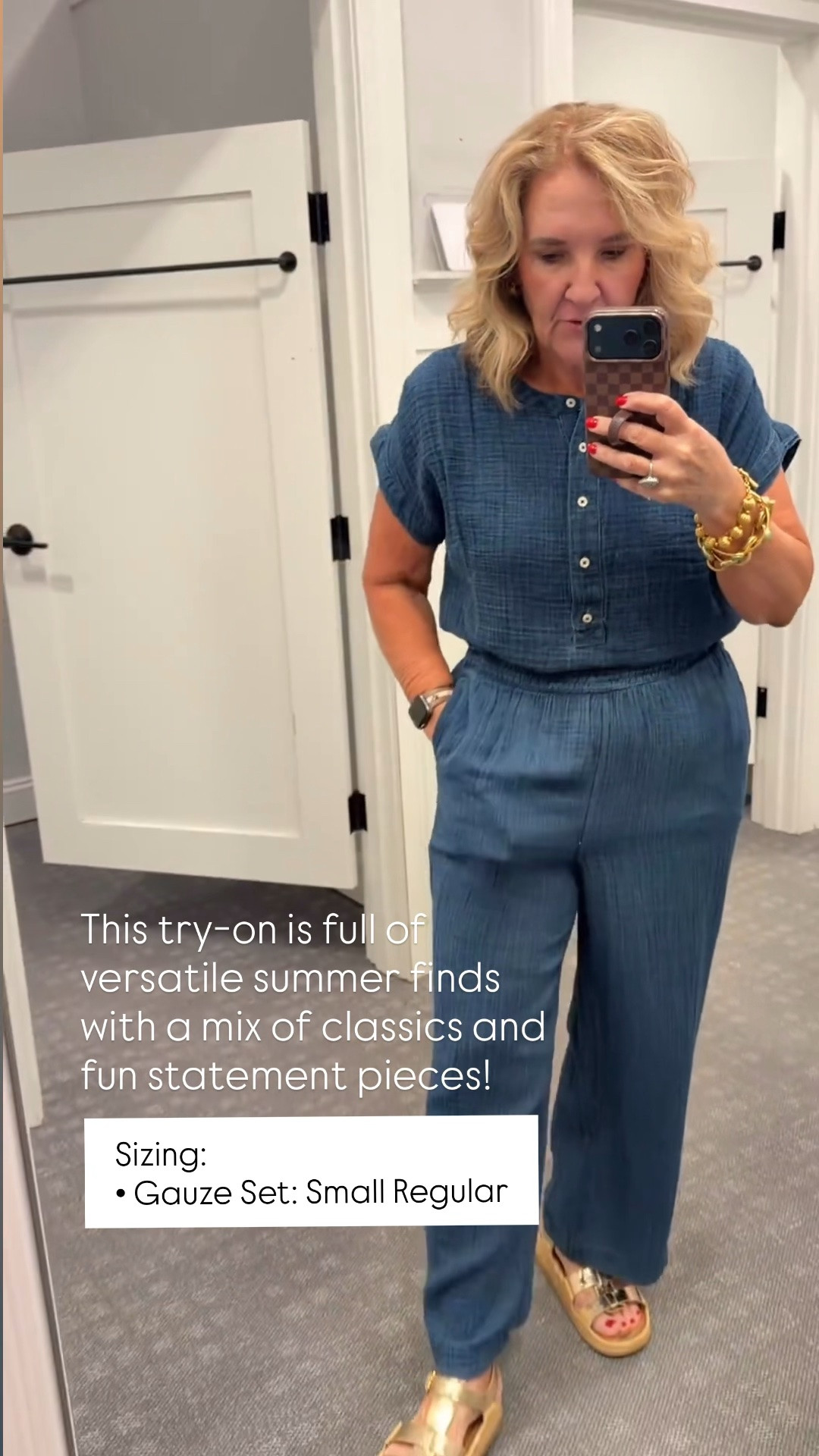 From easy gauze styles and lightweight denim to pretty eyelet details and gingham, there are so many great options to mix and match all season long. I also shared a few honest fit notes to help you shop with confidence.

Sizing:
• Striped Blouse: Medium
• Denim Skirt: Medium
• White Pants: 8 Petite
• Gauze Set: Small
• Pleated Skirt: 10 Petite
• Polka Dot Pants: 8 Petite
• Red Denim Jacket: 8 Petite
• Red Eyelet Top: Small
• Red Eyelet Skirt: 6

💡 LTK MADE EASY
❤️ Heart = Support my posts!
🔖 Save = Get sale & restock alerts
📋 Lists = Keep favorites organized
📲 Share = Send lists and products to a friend. Hello, Christmas List!
💬 Comment = Ask me anything about sizing or fit. :-)

#LTKootd #LTKOver40 #LTKSaleAlert