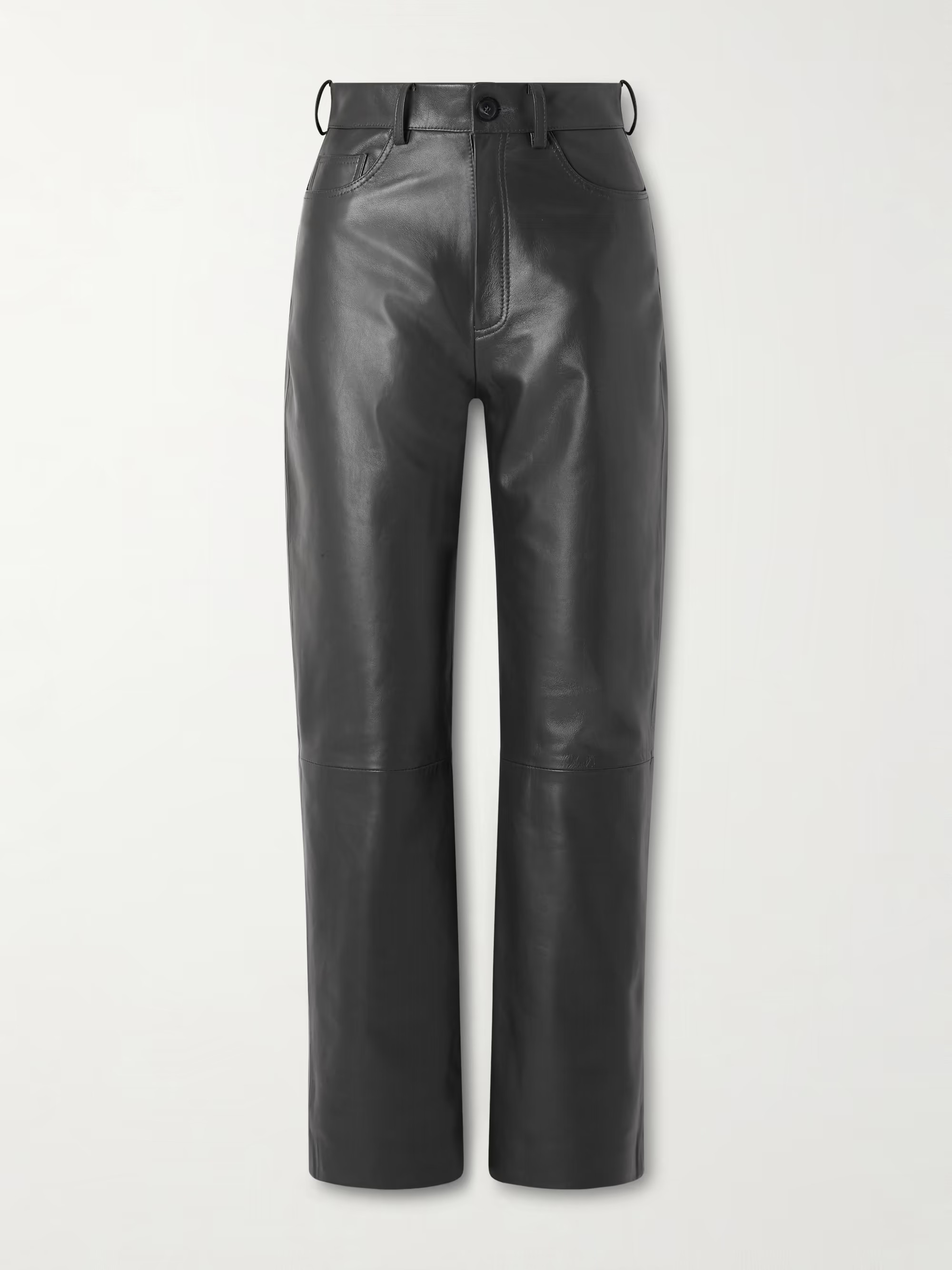 Yeal paneled leather straight-leg pants | NET-A-PORTER (US)