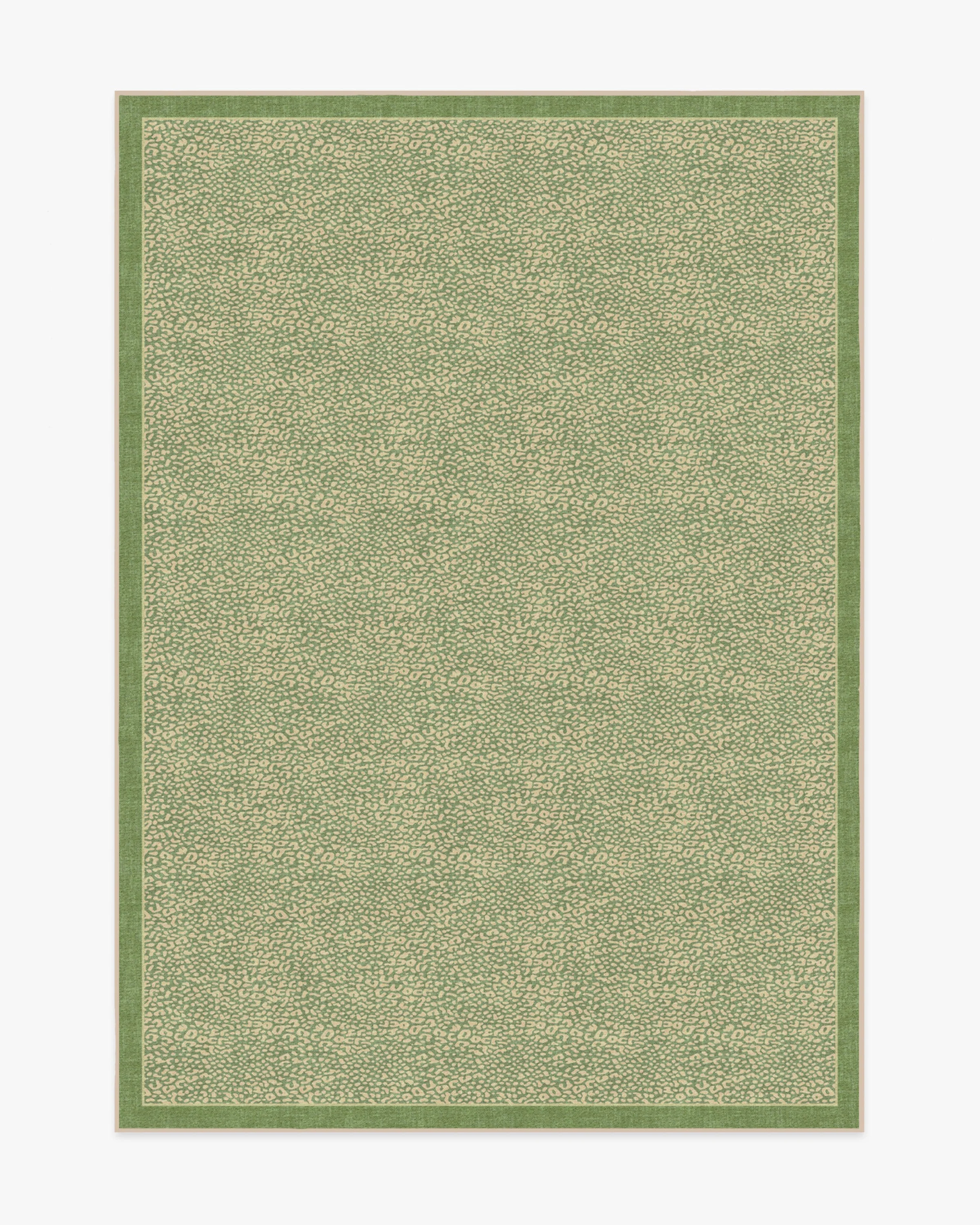 Cheeky Cheetah Green Rug | Ruggable US | Ruggable