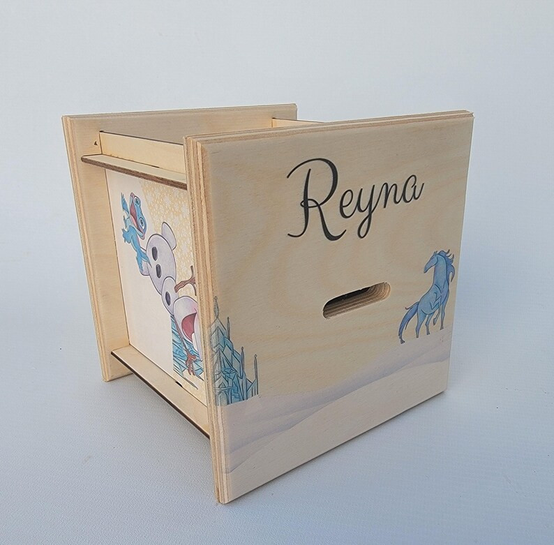 Magical Frozen Themed Wooden Coin Bank, Perfect Gift for Kids - Etsy | Etsy (US)