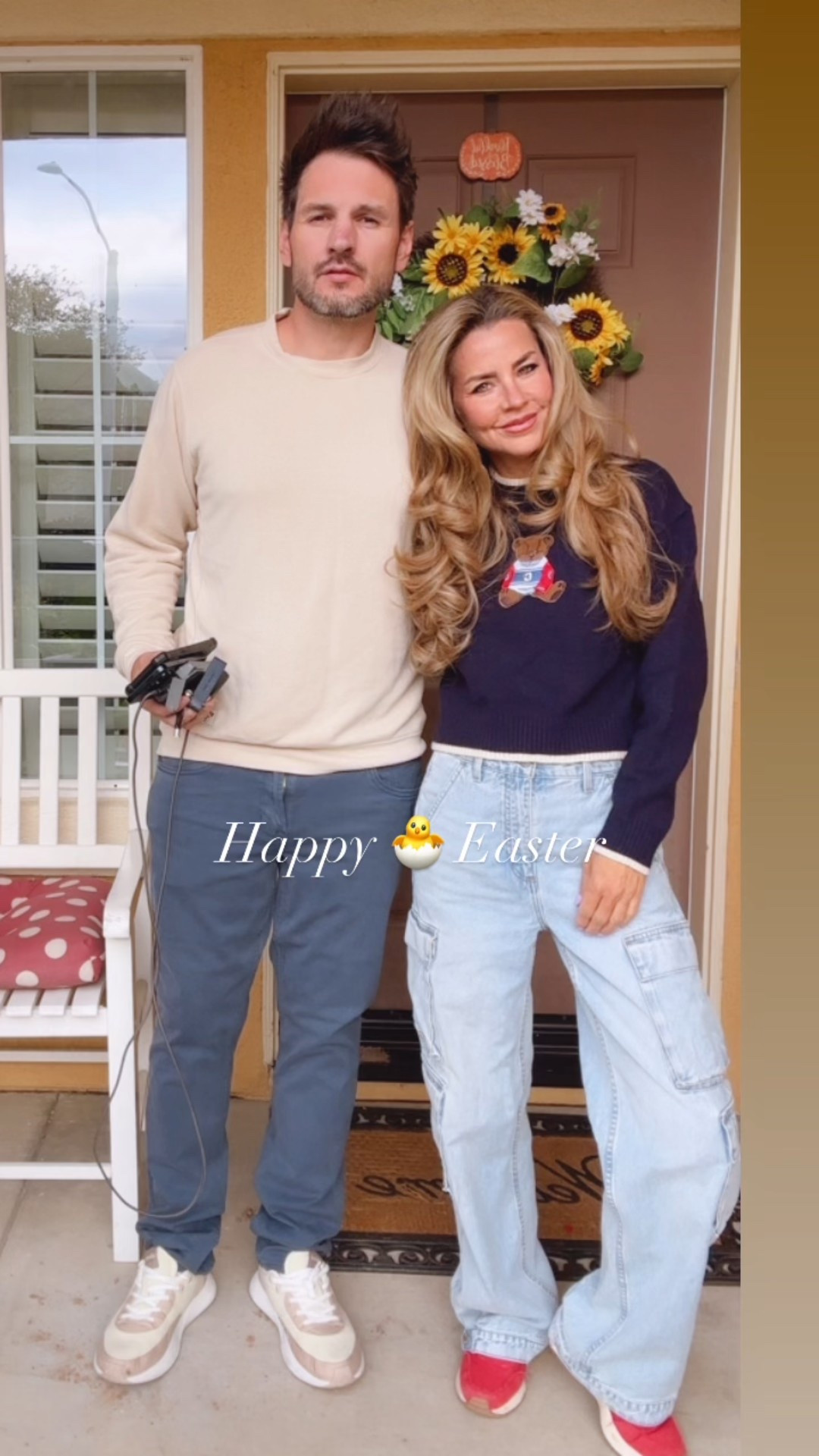 Happy 🐣 Easter! Love this sweater, giving Ralph Lauren vibes😍🥰 wearing XS and 25 jeans. 

#LTKPetite #LTKFamily #LTKOver40