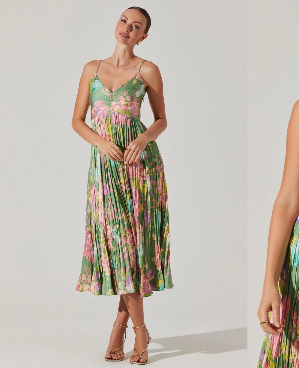 spring floral pleated midi dress

#LTKParties #LTKWedding #LTKSeasonal