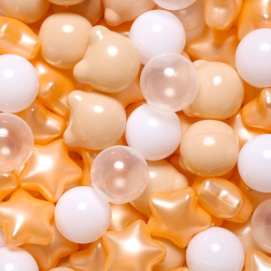 Realhaha Baby Pool Star Ball Pit Balls - Ocean Platic Ball-Themed - Pack of 100 - Create an Under... | Amazon (US)