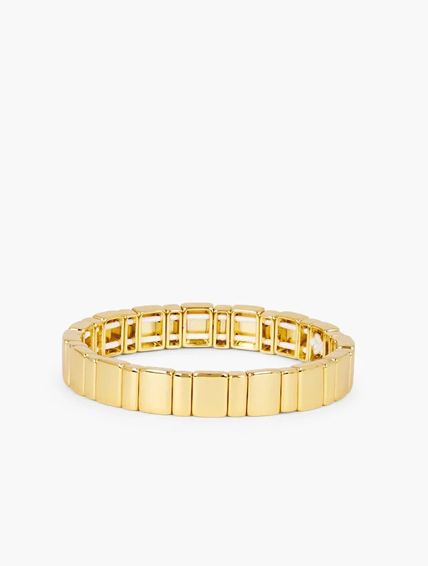 Metal Tiles Stretch Bracelet | Talbots