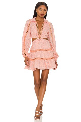 Tularosa Celina Mini Dress in Peach Whip from Revolve.com | Revolve Clothing (Global)