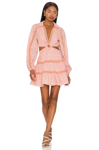 Tularosa Celina Mini Dress in Peach Whip from Revolve.com | Revolve Clothing (Global)