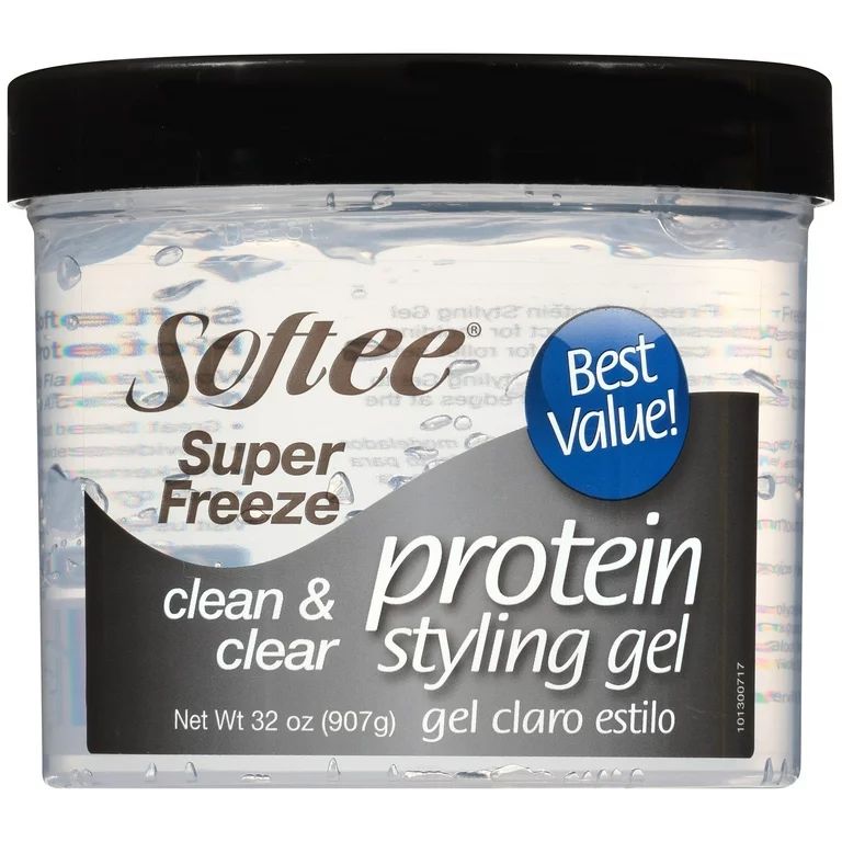 Softee Super Freeze Protein Styling Gel 32 oz. Jar, No Flake, Strengthens Hair,  Unisex | Walmart (US)