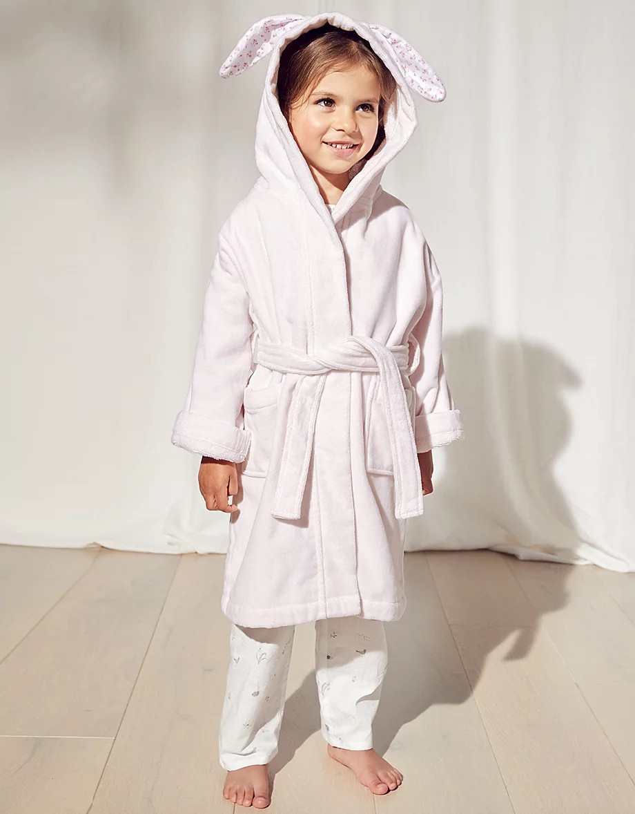 Velour Bunny Robe (1–12yrs) | The White Company (UK)