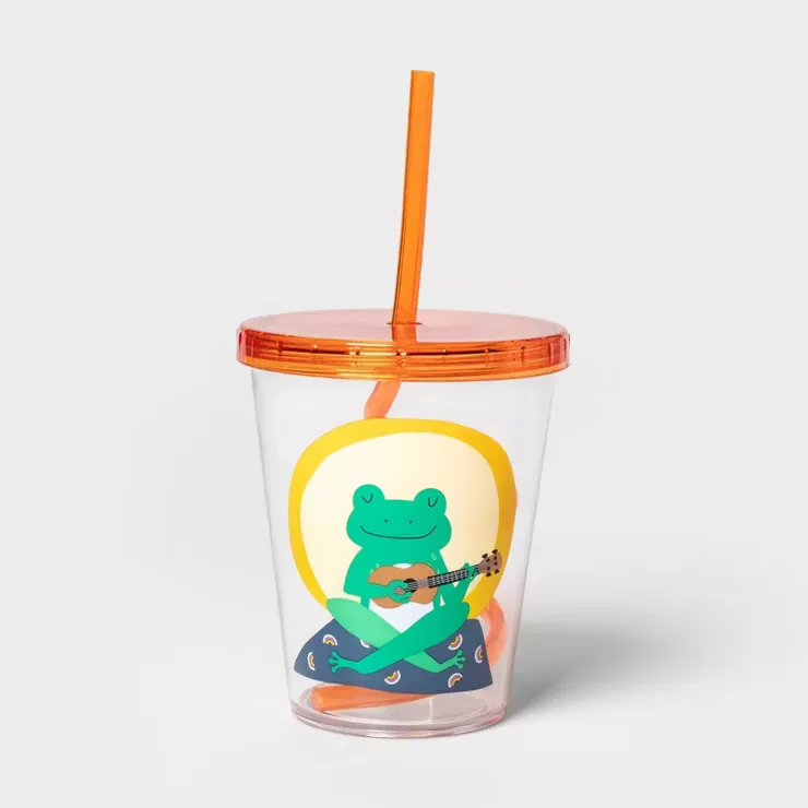 14oz Plastic Frog Swirly Straw … curated on LTK