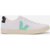 Veja Women's Esplar Se Canvas Trainers - White/Turquoise/Nautico - UK 3 | Coggles (Global)