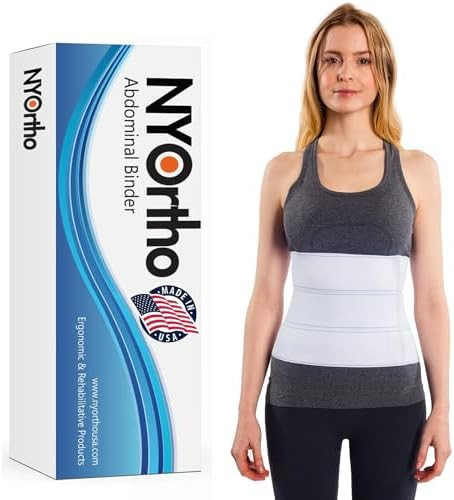 NYOrtho Abdominal Binder Lower Waist Support Belt - Compression Wrap for Men and Women MADE IN US... | Amazon (US)