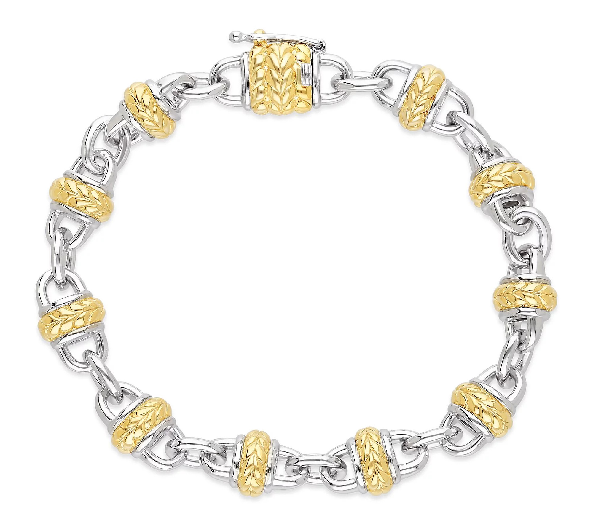 Tiffany Kay Studio Sterling & 14K Gold Clad Sta tion Bracelet | QVC