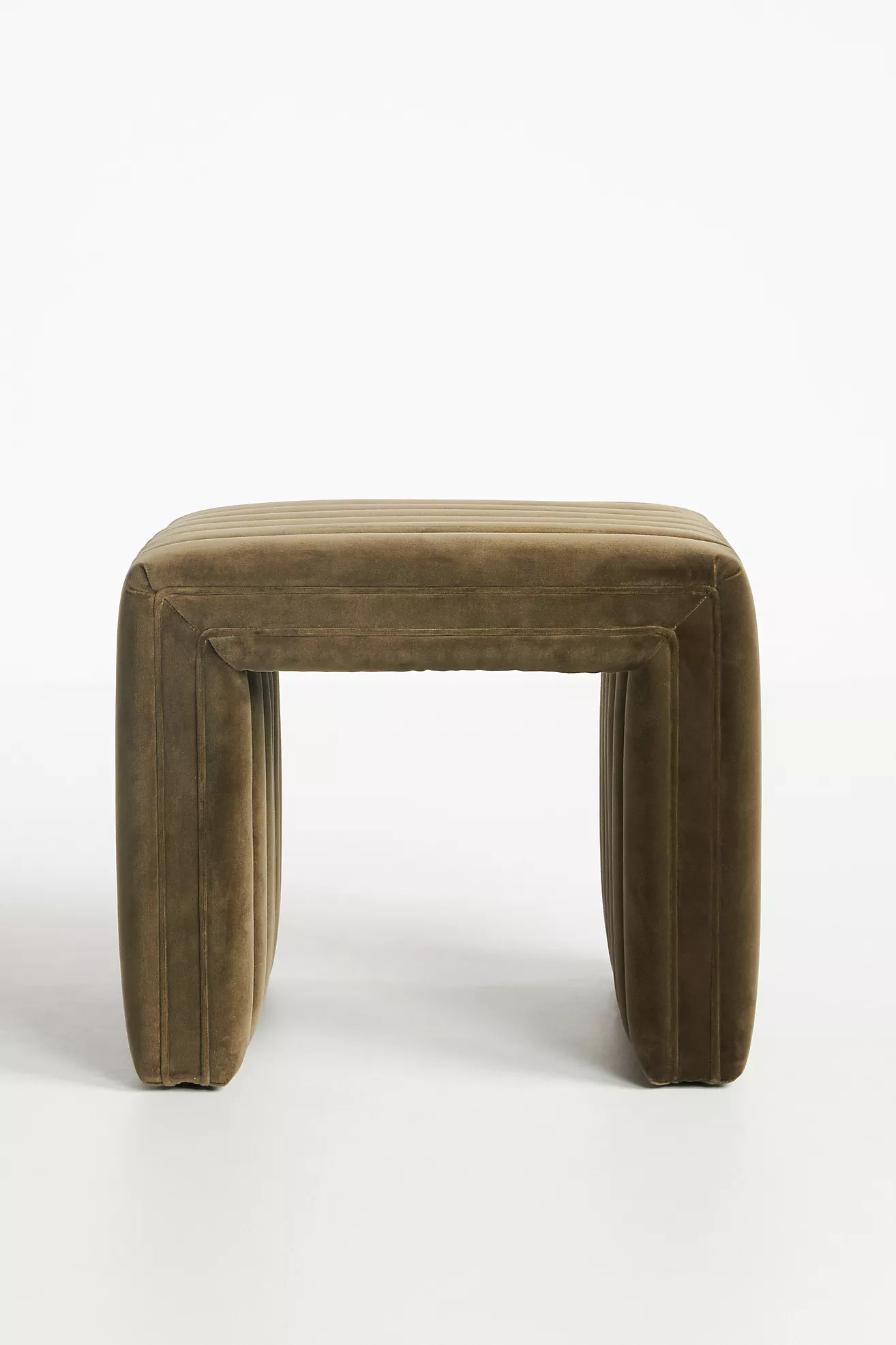 Alexander Velvet Ottoman | Anthropologie (US)