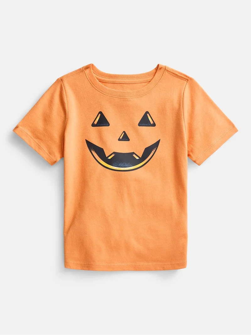 Halloween Toddler Boys Graphic Tee with Short Sleeves from Way to Celebrate, Sizes 12M-5T | Walmart (US)