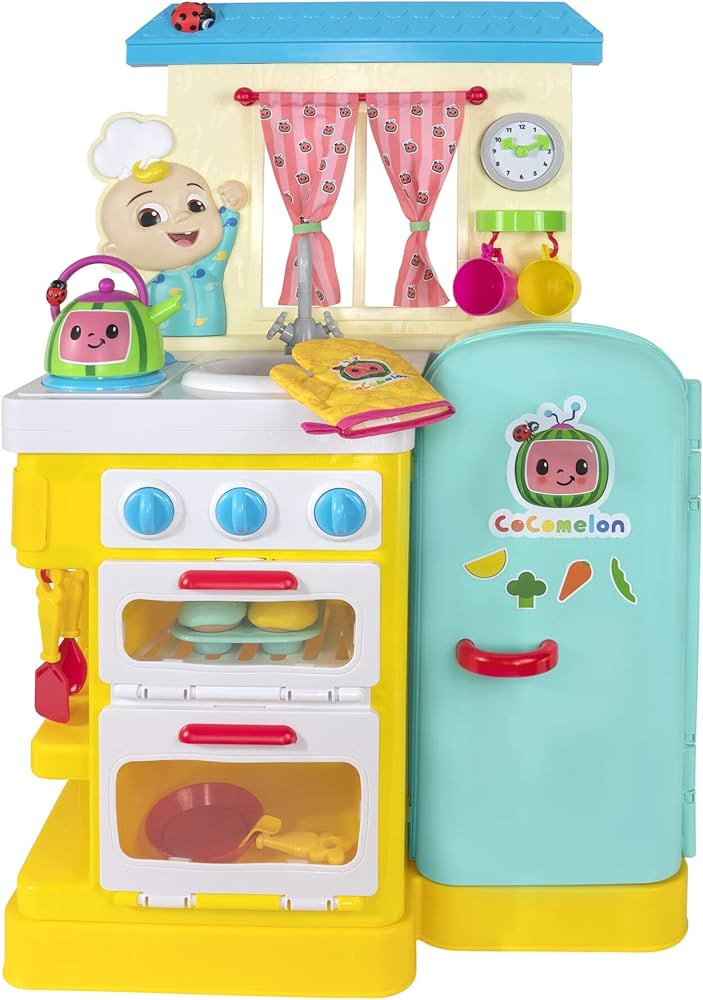 CoComelon Deluxe Feature Roleplay, Little Kitchen - Includes Interactive Kitchen Accessories - To... | Amazon (US)