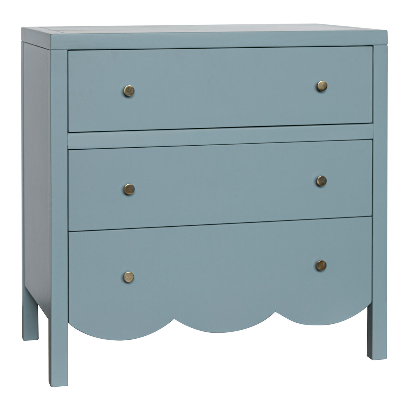 Venise Wood Scalloped 3 Drawer Dresser | World Market