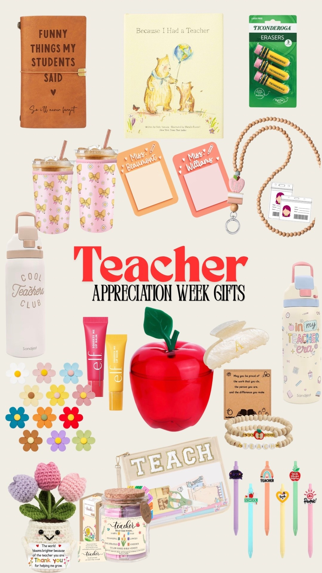 LAST MINUTE TEACHER APPRECIATION WEEK GIFTS 🍎✨🏫 

Amazon finds, Amazon haul, teacher appreciation week, teacher gifts, teacher finds, pre school teacher, elementary school teacher, teacher style



#LTKSeasonal #LTKKids #LTKmomlife