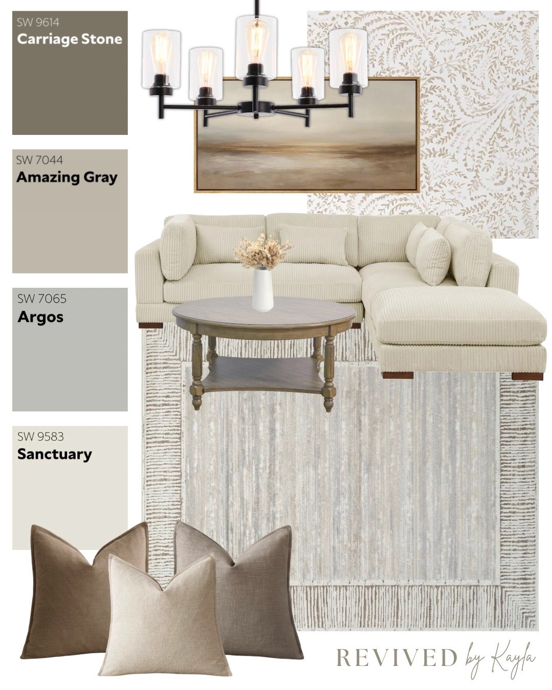 Brown and gray neutral living room design mood board 🤎🩶

#livingroom #roomdesign #homedesign #homedecor #home #modern #neutral #neutraldecor #cozy #calm #interior #decor #sherwinwilliams #wayfair #amazonhome

#LTKHome