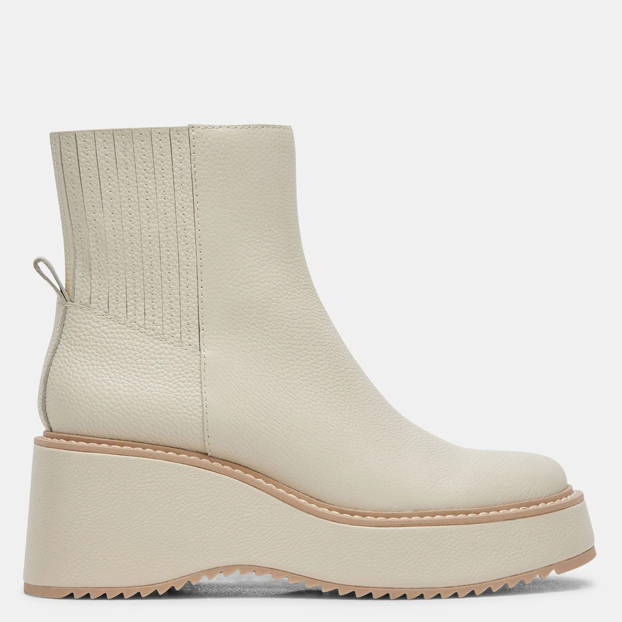 HILDE BOOTS IVORY LEATHER | Shop Simon