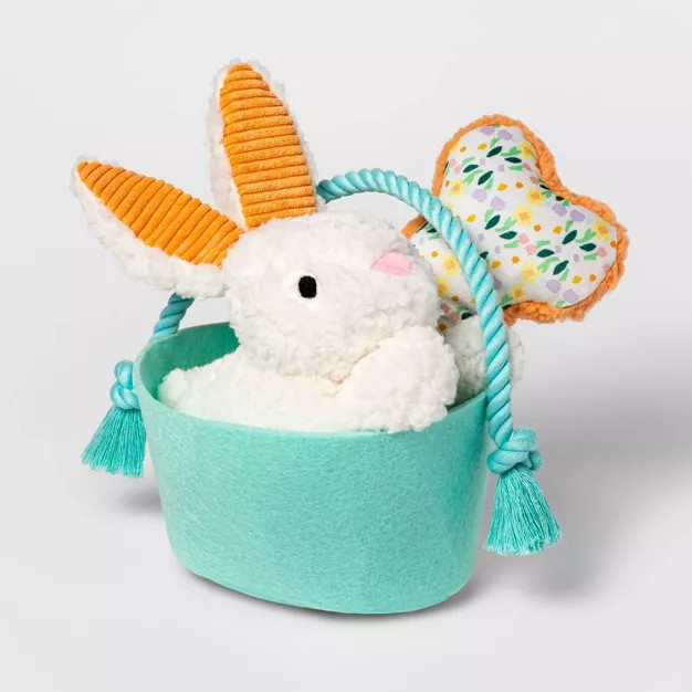 Easter Basket Dog Toy Set - 3pk - Boots & Barkley™ | Target