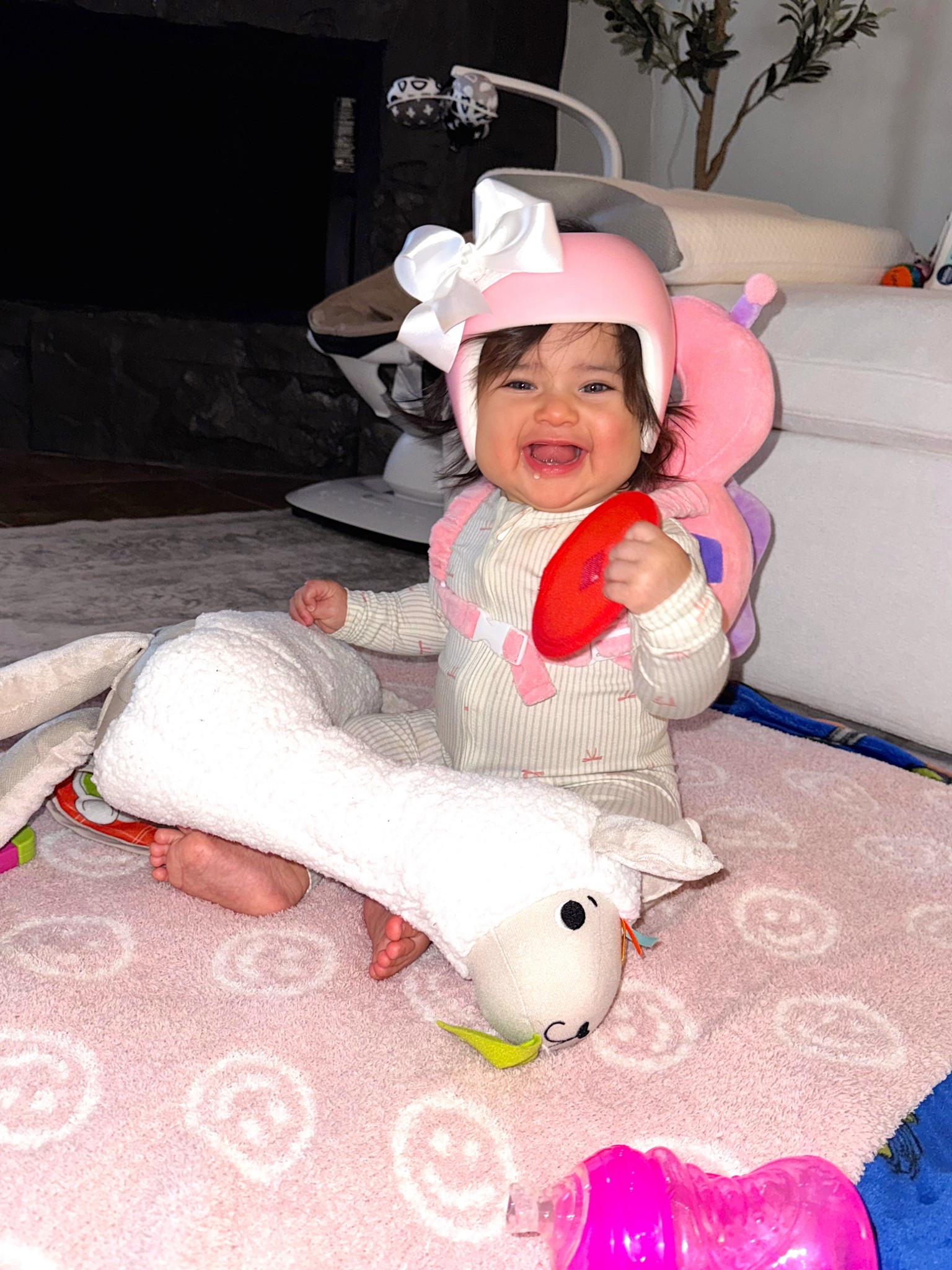 You can never have too much protection for a baby learning to be on the move. Lol 
