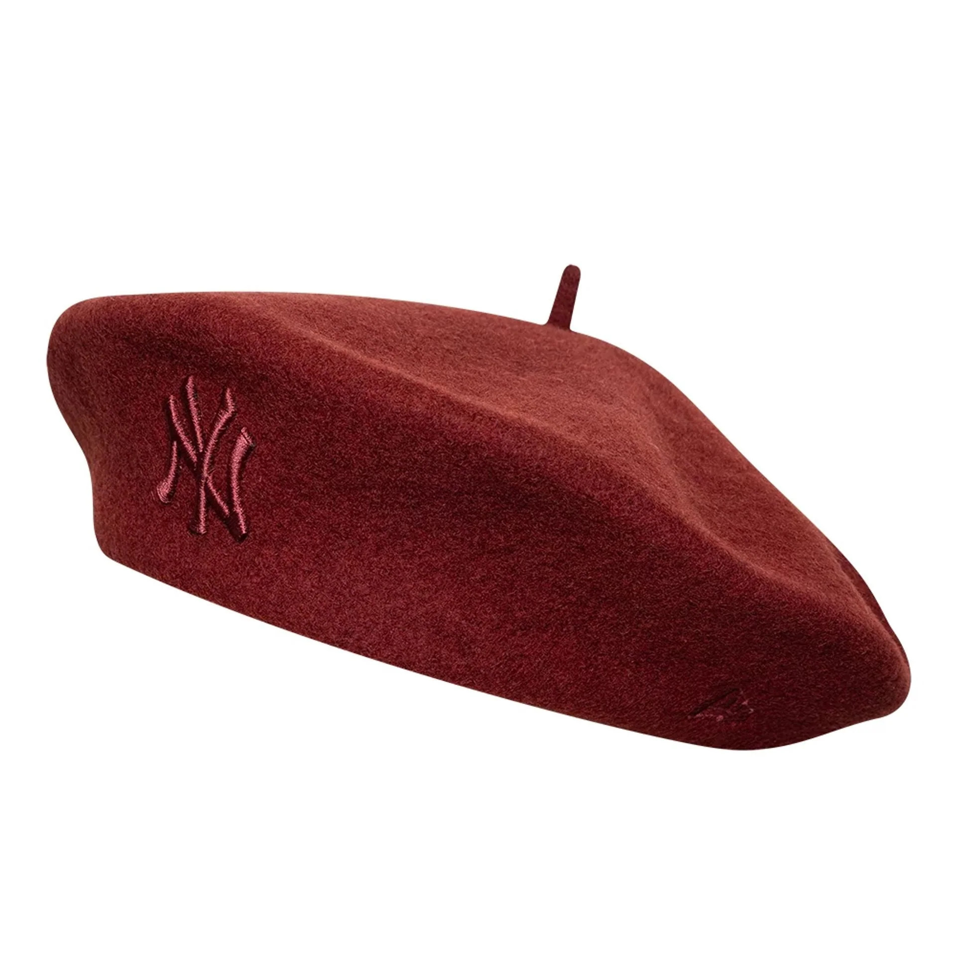 Womens MLB Wool New York Yankees Dark Red Beret | New Era Cap