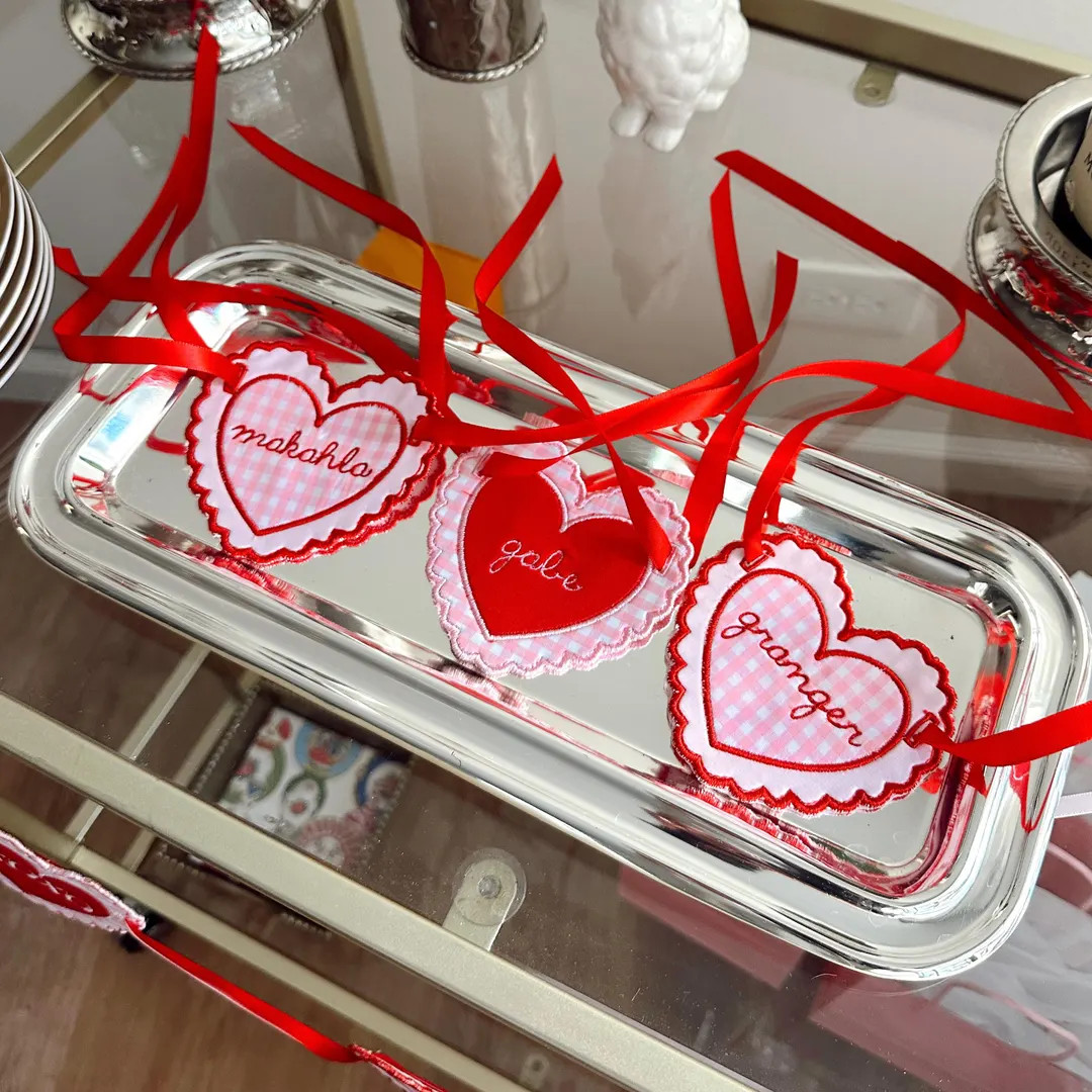 Custom Embroidered Valentines Hearts - Etsy | Etsy (US)