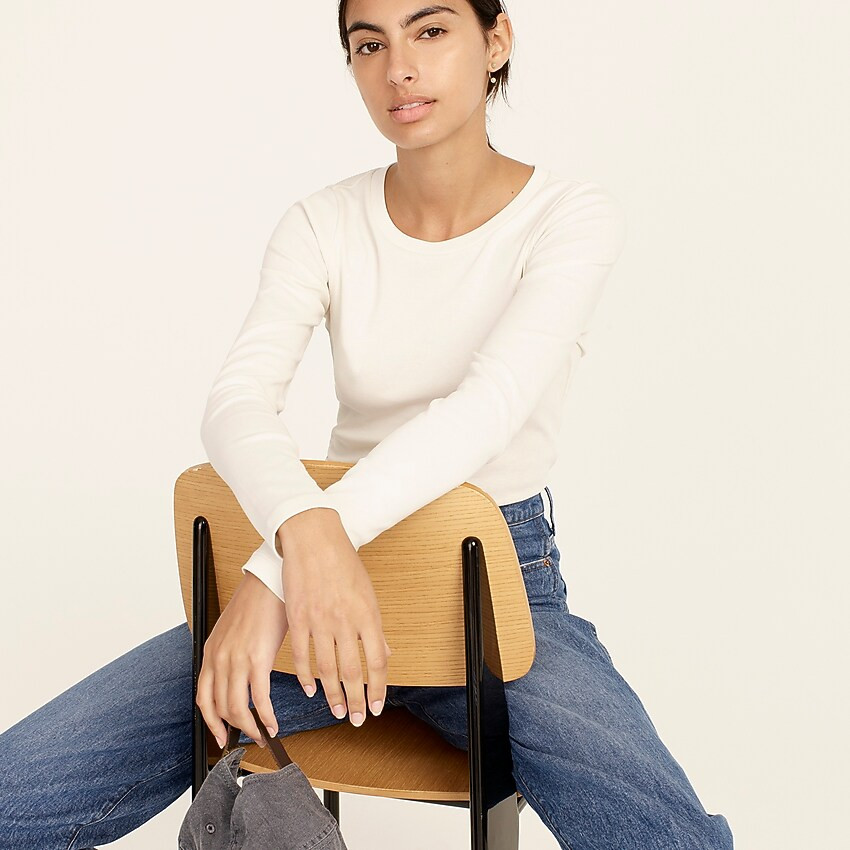 J.Crew: Slim Perfect Long-sleeve T-shirt For Women | J. Crew US